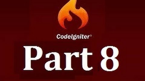 CodeIgniter Essential Training - Creating The Users MVC pt1 - Part 8