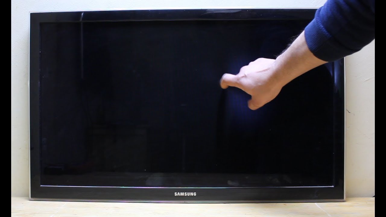 TV repair SAMSUNG UA32D5000. Backlight works but black screen without data  - YouTube