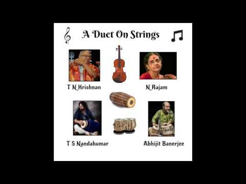 YouTubeでA Duet On Strings - T N Krishnan & N Rajam on Violin, T S Nandakumar on Mridangam, Abhijit on Tablaを視聴