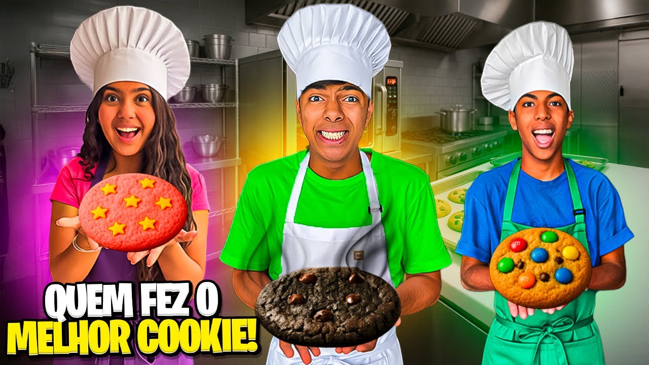 QUEM FAZ O MELHOR COOKIES! ESTEVÃO, LORENA OU GABRIEL??😱🍪 *quase destruímos a cozinha