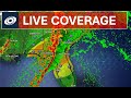 Strong Tornados, Severe Thunderstorms and Dangerous Weather Lashing the southeast US - Live Coverage