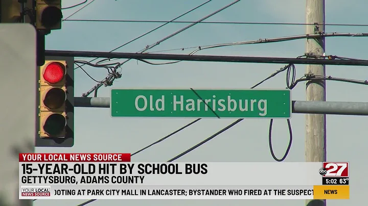 Gettysburg Area High School student struck by school bus, under investigation