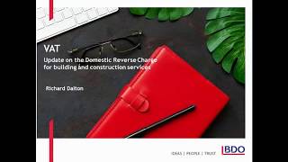 VAT Construction Industry Domestic Reverse Charge