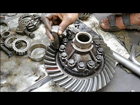 how to broken differential repair toyota jeep