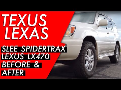 Spidertrax 휠 스페이서 검토 - 전후 - Lexus LX470 | 도요타 랜드 크루저 | 100 시리즈