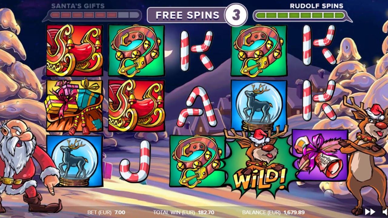 Santa vs Rudolf Slot by NetEnt Big Win