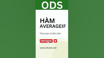 LibreOffice Hướng dẫn nhanh cách dùng hàm AVERAGEIF trong Calc! #libreofficecalc #exceltips