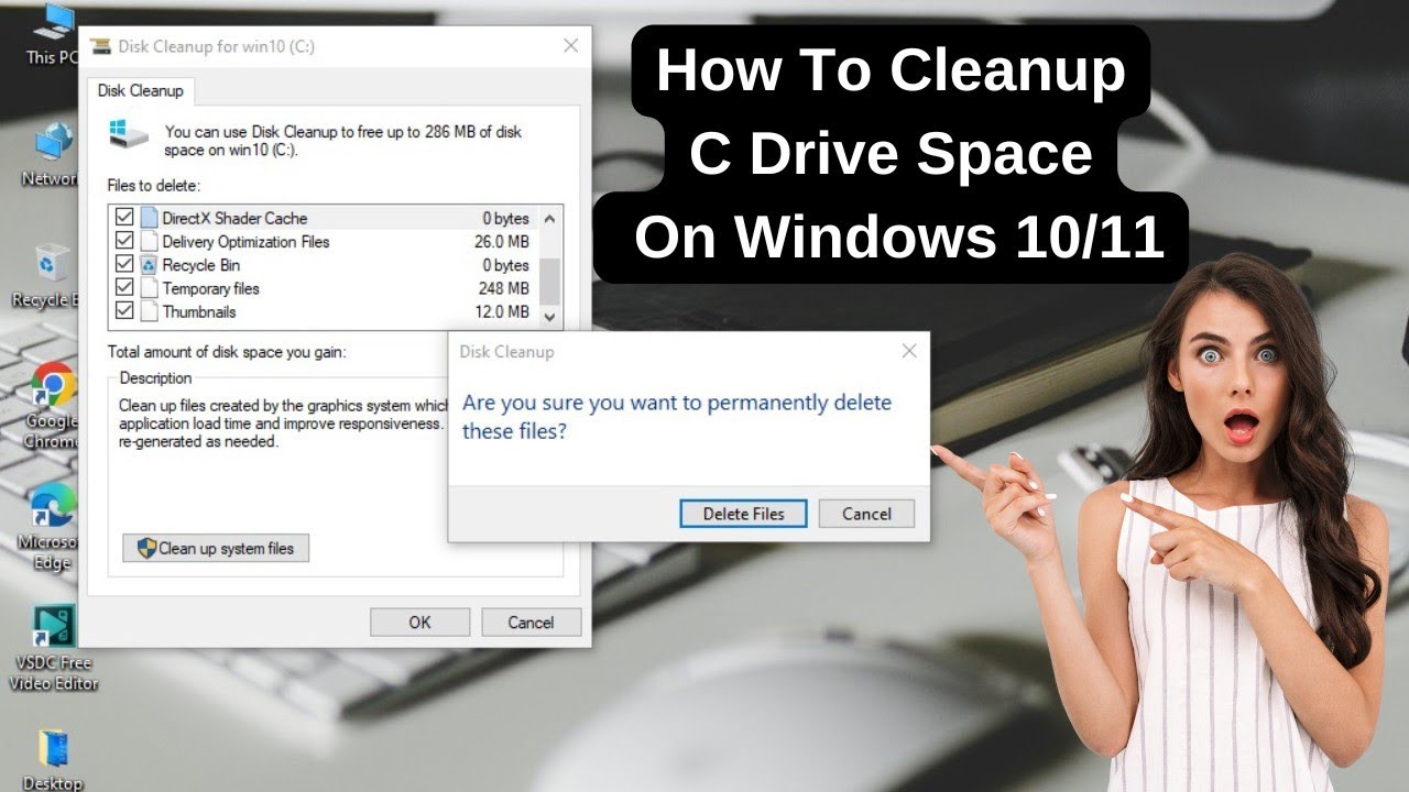 How To Cleanup C Drive Space On Windows 10 | 11 | C Drive Me Unnecessary File Kaise Clean Kare |