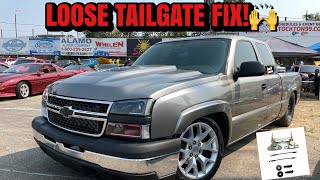 LOOSE TAILGATE FIX ON SILVERADO, SIERRA, GMC| TAILGATE HINGE/STRIKER BOLT/STRAP INSTALL!!