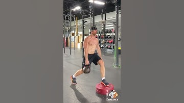 Contralateral Kettlebell Front Foot Elevated Split Squat￼
