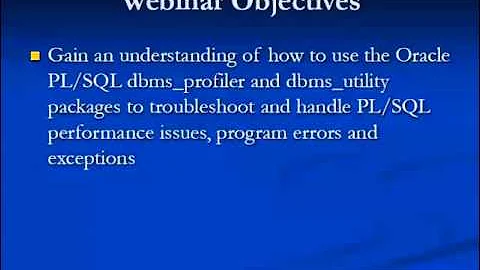 Troubleshooting Oracle PL/SQL with DBMS_PROFILER and DBMS_UTILITY