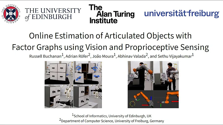 Online Estimation of Articulated Objects with Factor Graphs using Vision and Proprioceptive Sensing