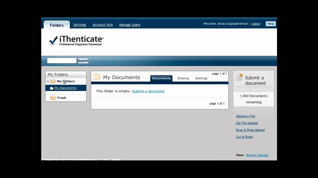 ithenticate similarity report