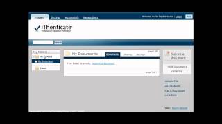iThenticate: How to Get Started - Plagiarism Detection Software