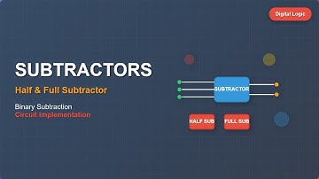 Subtractors Explained: Half & Full Subtractor Circuits - Digital Logic Design
