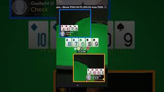 Giselle54 vs. PencilArms 500/1000 High Level Pot Limit Omaha Play #potlimitomaha #pokerplayers