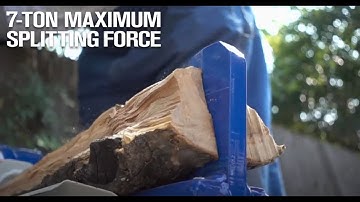 Powerhorse Horizontal Double Flywheel Kinetic Electric Log Splitter  7-Ton 15 Amp 120V Motor