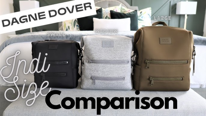 Dagne Dover Dakota: Size Comparison- Large, Medium and Small 