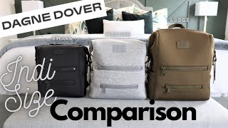 Dagne Dover Indi Diaper Backpack Comparison Large, Medium and