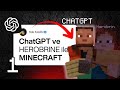 ChatGPT ve Herobrine ile Minecraft #1