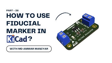 How to use fiducial marker in KiCad | Part 26 | How to KiCad | Ampnics