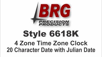 BRG 6618K 4 Zone Programmable Time Zone Clock.