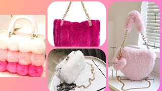 fluffy hand bags collection ||latest fluffy handbag screenshot 5