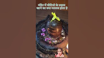 मंदिर में चीटियों का प्रसाद खाने का क्या मतलब होता है #religion #shiv#om #bholenath#ytshort  #sawan