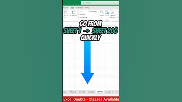 How to Switch Between Excel Sheets Quickly