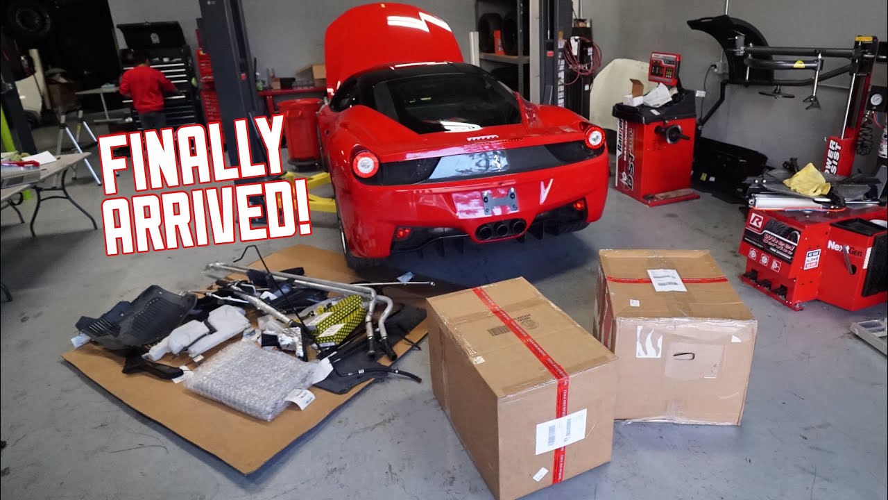 Ferrari 458 PARTS ARE HERE! Let's get building! - YouTube
