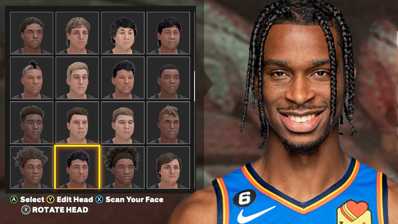 NBA 2K24 SHAI GILGEOUS ALEXANDER FACE CREATION! BEST