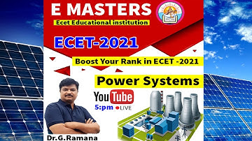 Introduction to Power Systems | Lec 1 | Power Systems | ECET 2021 Exam | E MASTERS