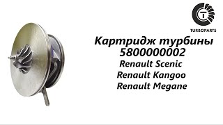 Картридж турбины Рено Сценик, Кангу, Меган (Renault Scenic, Kangoo, Megane) Turboparts