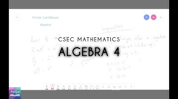 Algebra: Part 4 |  CSEC Mathematics | Prism Caribbean