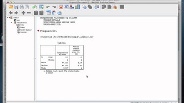 5-9 Computing Central Tendency in SPSS