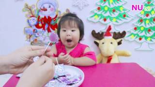 [NU's tv] TASTING FRUIDS FLAVORS FROM SWEET HEART LOLLIPOP ĂN KẸO MÚT TRÁI TIM screenshot 5