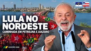 AO VIVO: LULA FAZ CAMINHADA NA DIVISA ENTRE BAHIA E PERNAMBUCO NO FAROL (SEGUNDO TURNO PRESIDENTE)