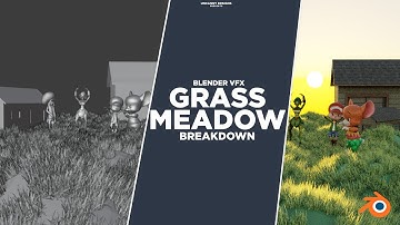 Create a Grassy Meadow Scene Blender Breakdown | Uncanny Designs |