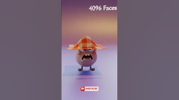 Cloth Simulation Animation Blender | Subdivision 0 to 6 Comparison #Shorts | #3danimation #blender3d