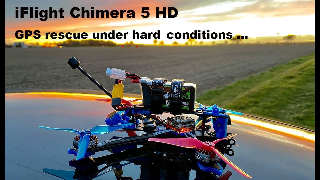 Chimera 5 HD - GPS rescue test under hard conditions