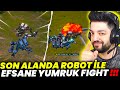 Son alanda rakp le yumruk yumrua robot fight  pubg mobile