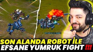 SON ALANDA RAKİP İLE YUMRUK YUMRUĞA ROBOT FIGHT !! PUBG Mobile