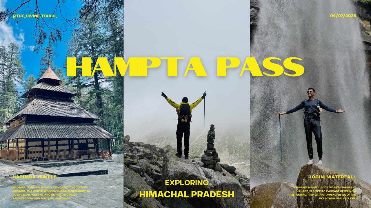 "You Won’t Believe This Trek Exists in Himachal Pradesh! | Hampta Pass Adventure" | 4K In Malayalam
