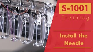 Smartstitch Embroidery Machine S1001 Get Started Install the needle