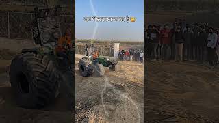 more tractor X tractor action with big modified tyres #song #2026 #tractorstunt #nishudaswal #viral