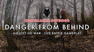 DANGER FROM BEHIND | Airsoft HD War - Live Battle Gameplay (ARES AM-014 Honey Badger DSG Custom)
