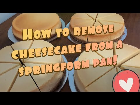How to Remove Cheesecake from a Springform Pan
