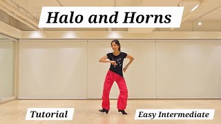 [Tutorial] Halo and Horns Line Dance Tutorial | 할로 앤 혼즈 라인댄스 설명영상 l Linedancequeen l.윤정혜