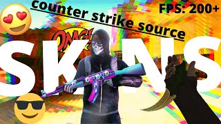 latest SKIN PACK of csgo how to install SKINS in CS:S all versions NO BUG/GLITCH 2021 client mod!!