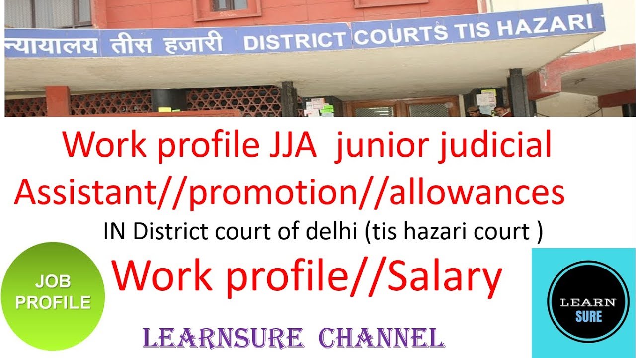 WORK PROFILE OF //JJA JUNIOR JUDICIAL ASSISTANT IN TIS HAZARI COURT